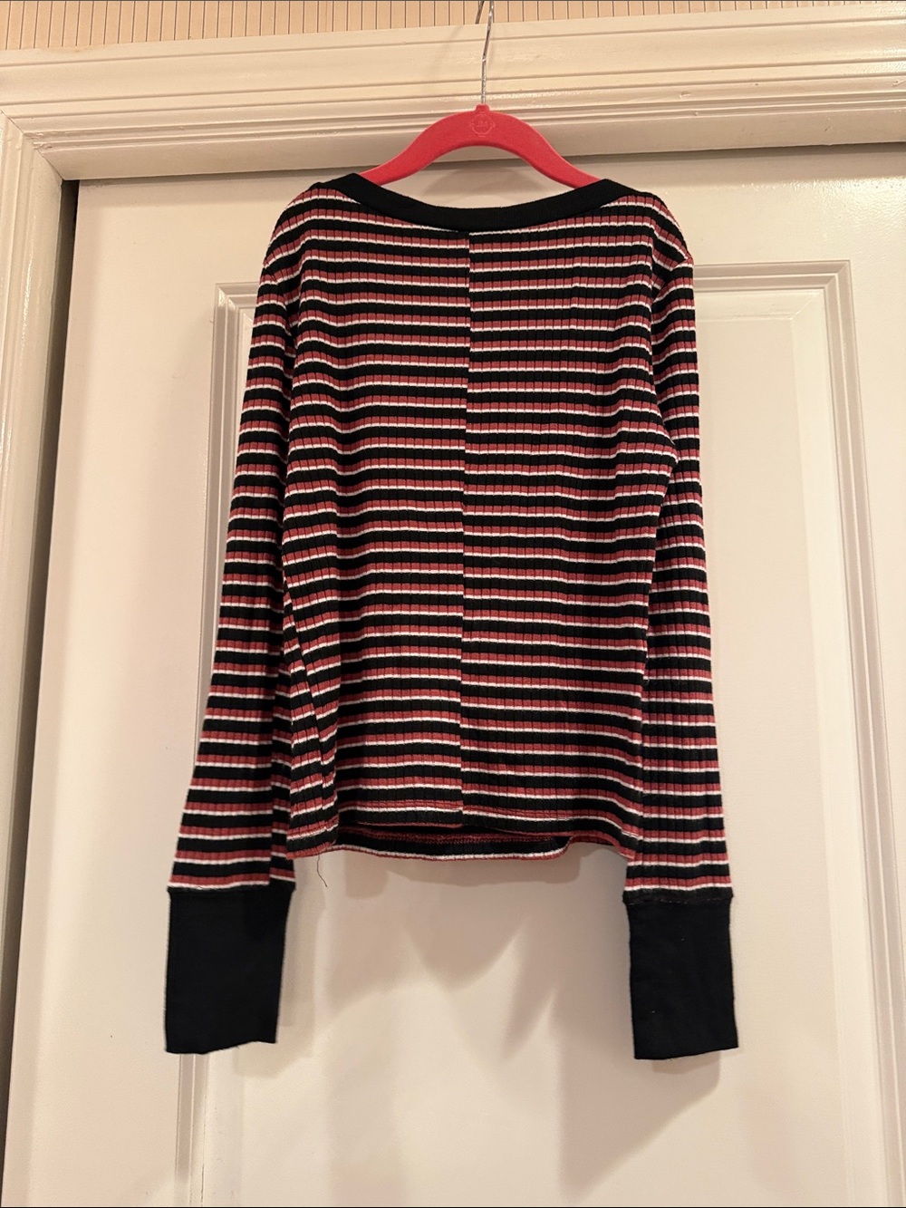 Striped Ribbed Long Sleeve from Frame - Picture 3 of 3
